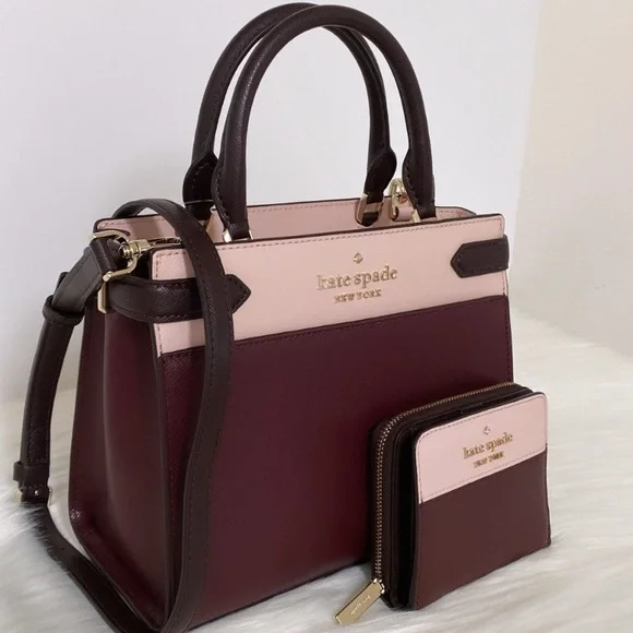 NWT💃Kate Spade staci colorblock small Satchel/Crossbody and Wallet Set - Picture 2 of 10